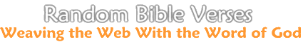 Bible Verse javascript: popular bible verses generated for cool Christian Websites! To Jesus be the glory!